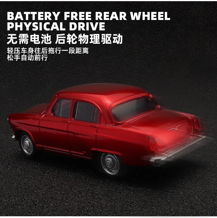 1:43 GAZ-21 Alloy Metal Diecast Car Model Toy Desktop Decorations Gifts Collect Hobby Classic Vehicle Boys