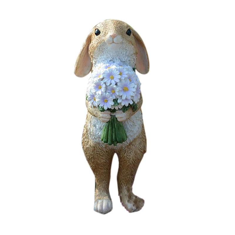 

Creative Rabbit Ornaments Country Style Funny Household Living Room Office Handmade Crafts Home Decoration