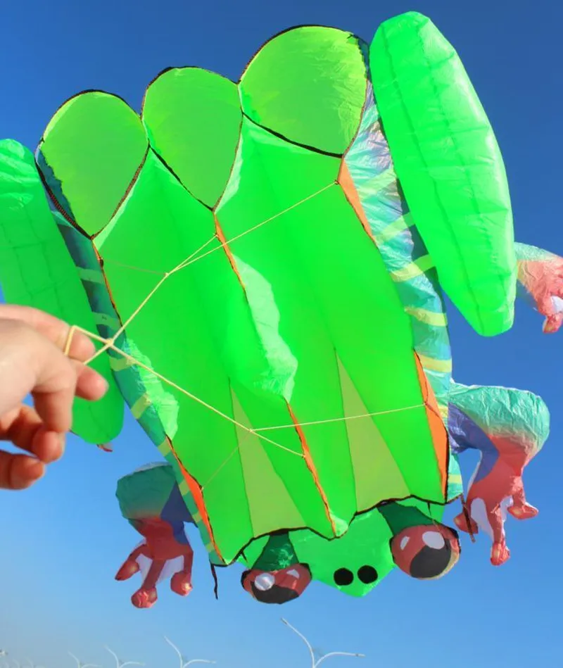 Бесплатная доставка 40 кв.м. большая лягушка мягкий воздушный змей нейлоновый