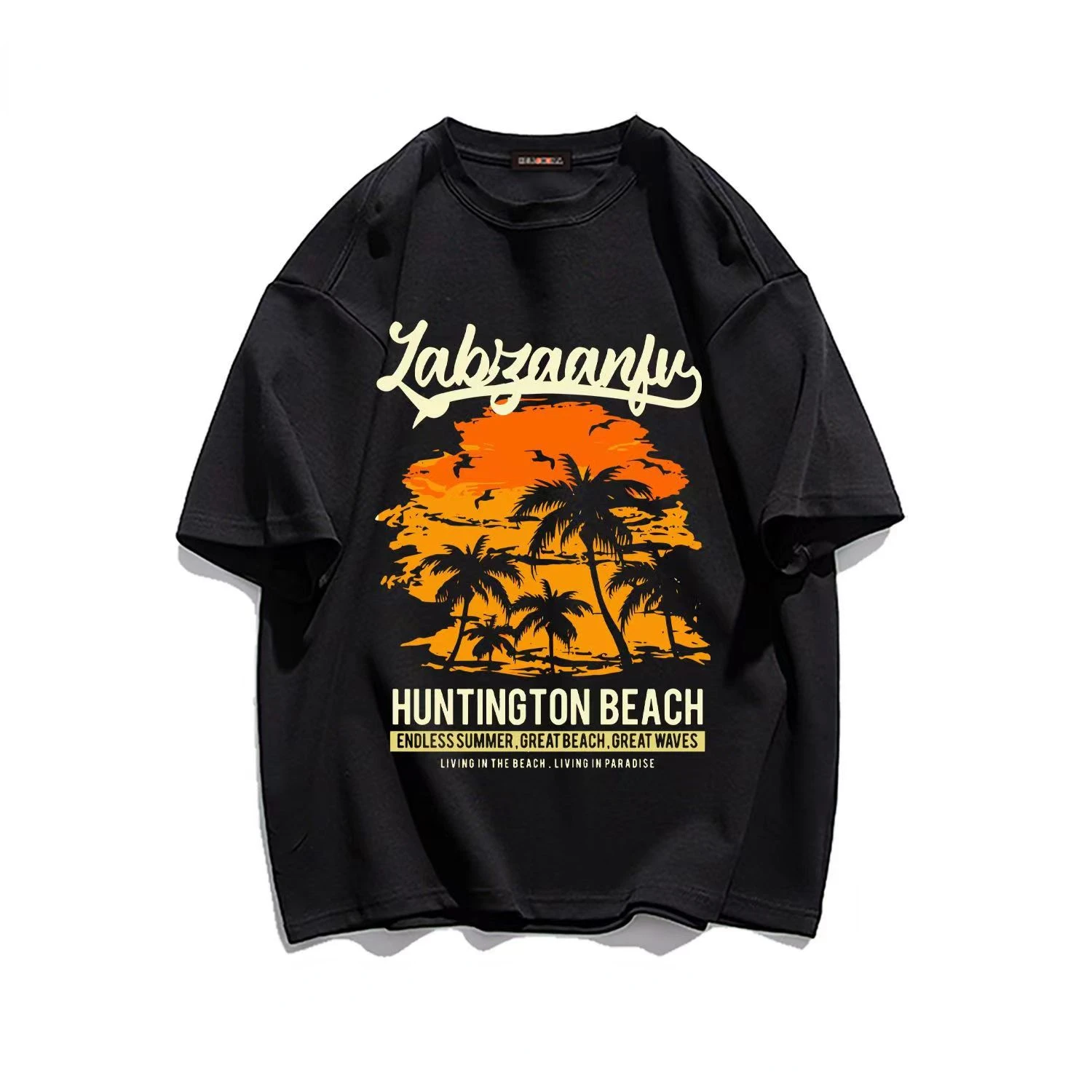 

2023 New 100% Cotton T-shirts Short Sleeve High Quality Breathable Streetwear Tops Hip Hop Oversize Scene Print Fashion Tees