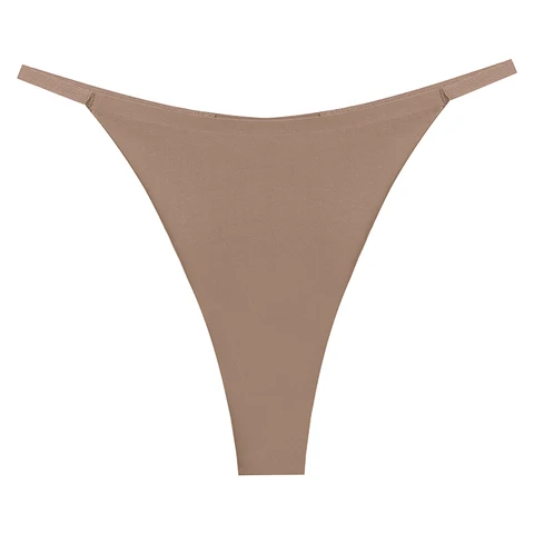 BZEL 3PCS/Set Women's Panties Seamless Thongs Silk Satin Female Underwear Sexy Lingerie Breathable Cozy G-Strings Fitness T-Back
