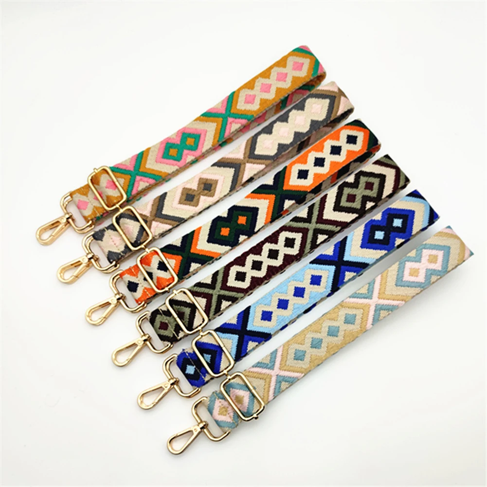 

Rainbow Adjustable Bag Strap Handbag Belt Wide Shoulder Bag Strap Replacement Strap Accessory Bag Part Adjustable Belt For Bag