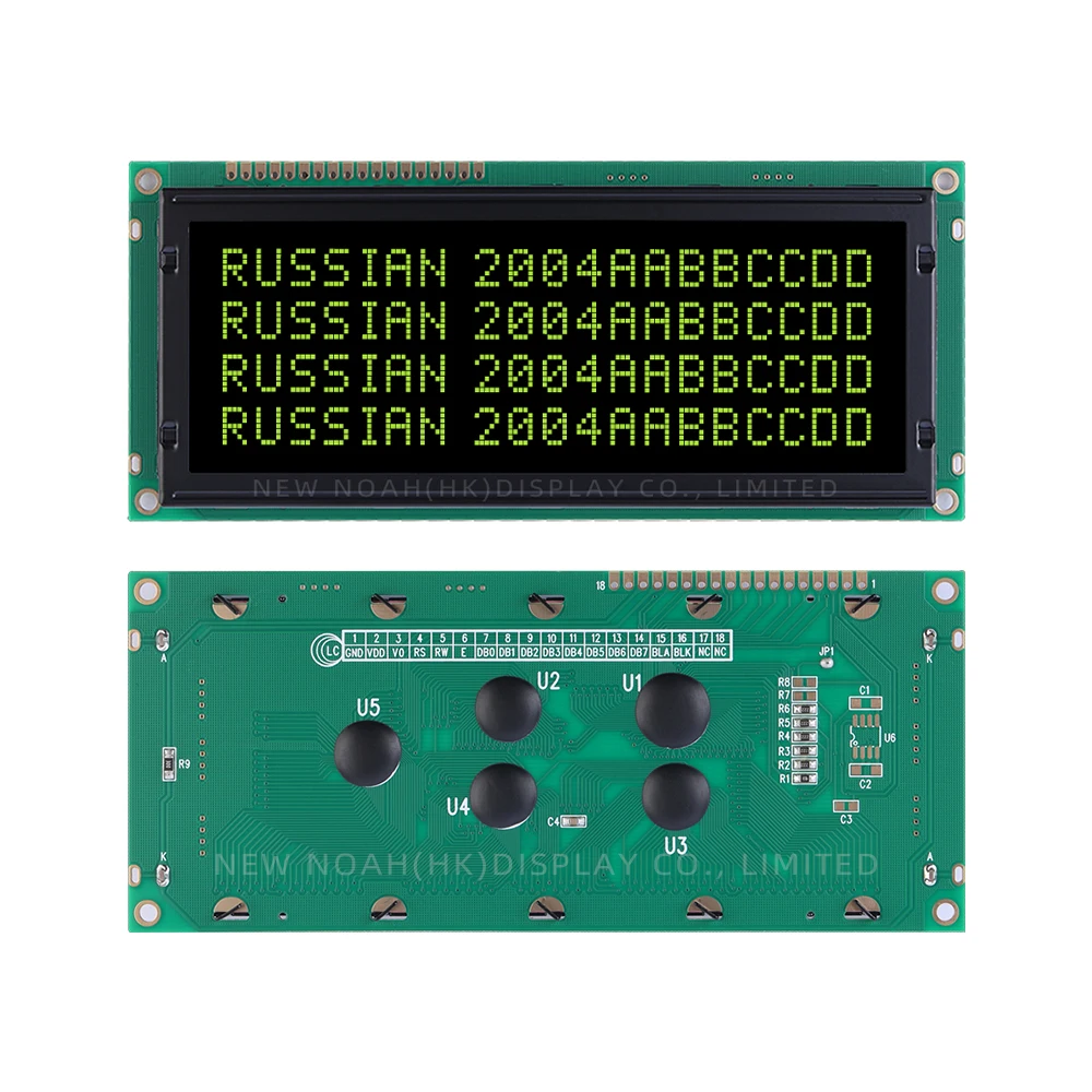 Русская черная пленка BTN желтая 2004C-3 LCM ЖК-дисплей 4X20 4002 18 контактов интерфейсный