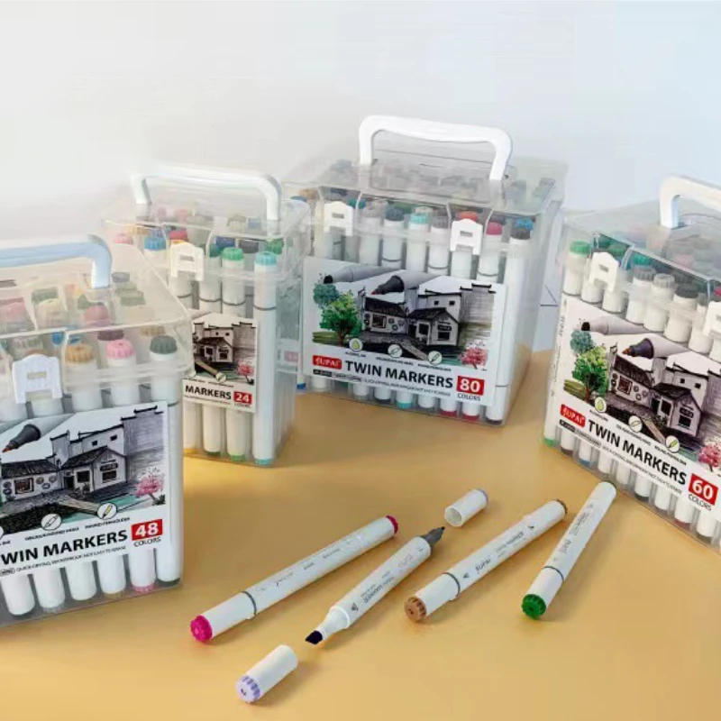 

Маркеры художественные двусторонние, 24-80 цветов