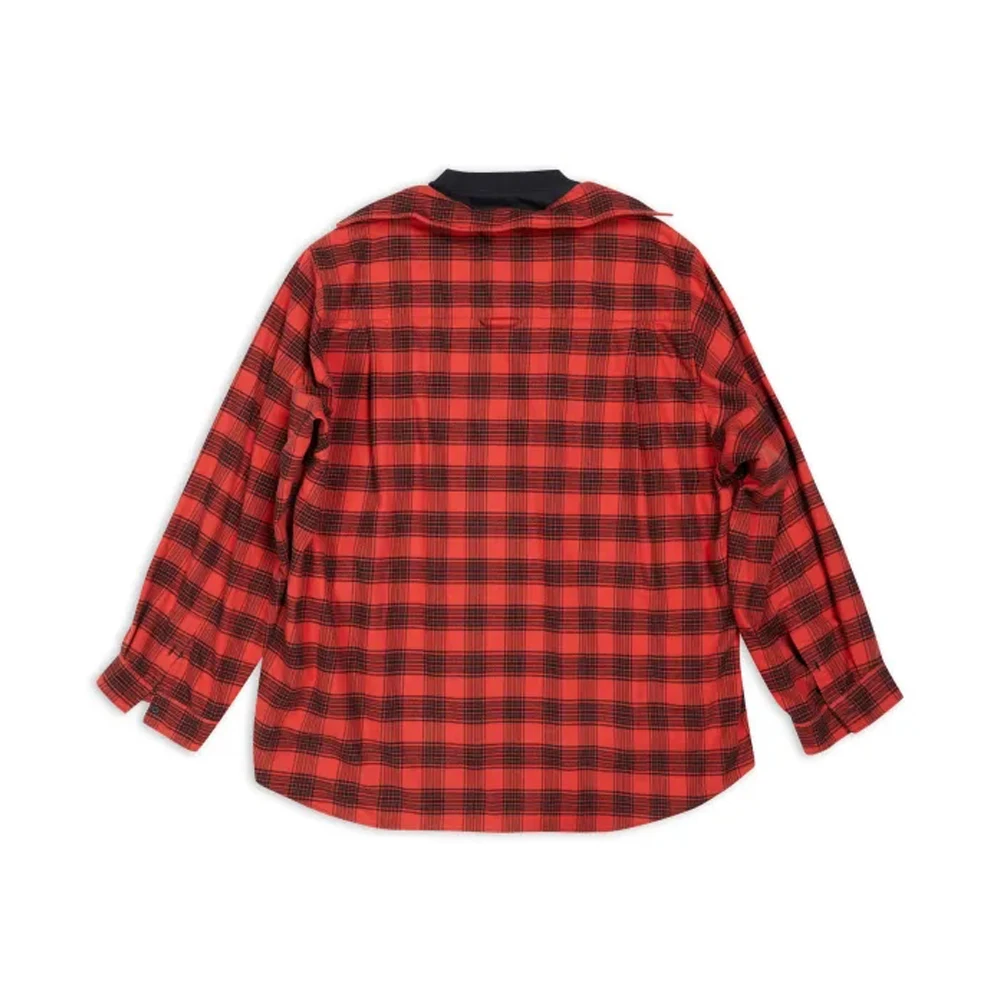 

NIGO Long Sleeved Red Plaid Cotton Buttoned Shirt #nigo94317