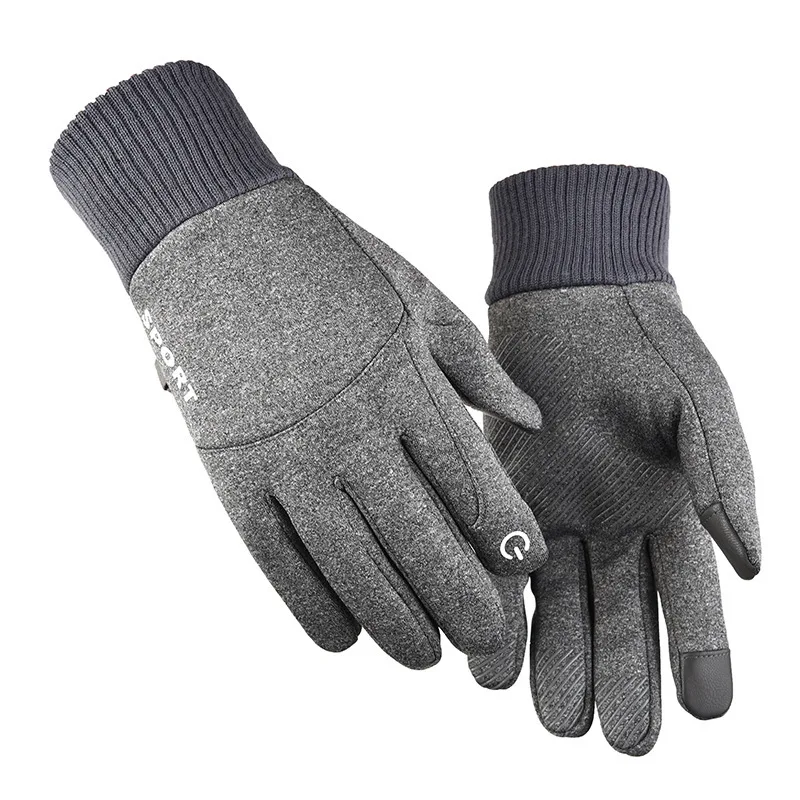 

Wholesale Of Men'S Gloves With Plush Insulation For Autumn And Winter Sports, Outdoor Mountaineering, Skiing, Touch Screen Glove