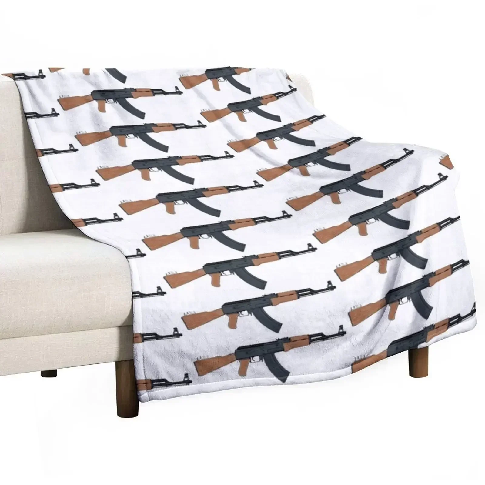 АК-47 Винтовка Калашников Пледы Красивые одеяла и рождественские подарки Одеяла