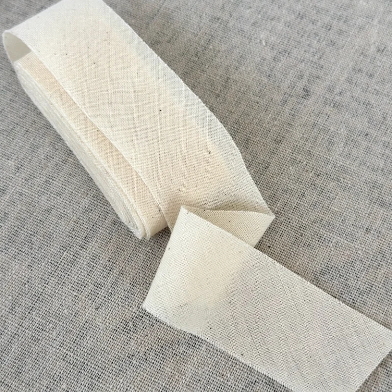 Лента из натурального хлопка 3 см 50 метров