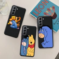 pooh bear eeyore tigger piglet phone case for samsung galaxy s22 s21 ultra s20 fe s9 plus s10 5g lite 2020 silicone soft cover