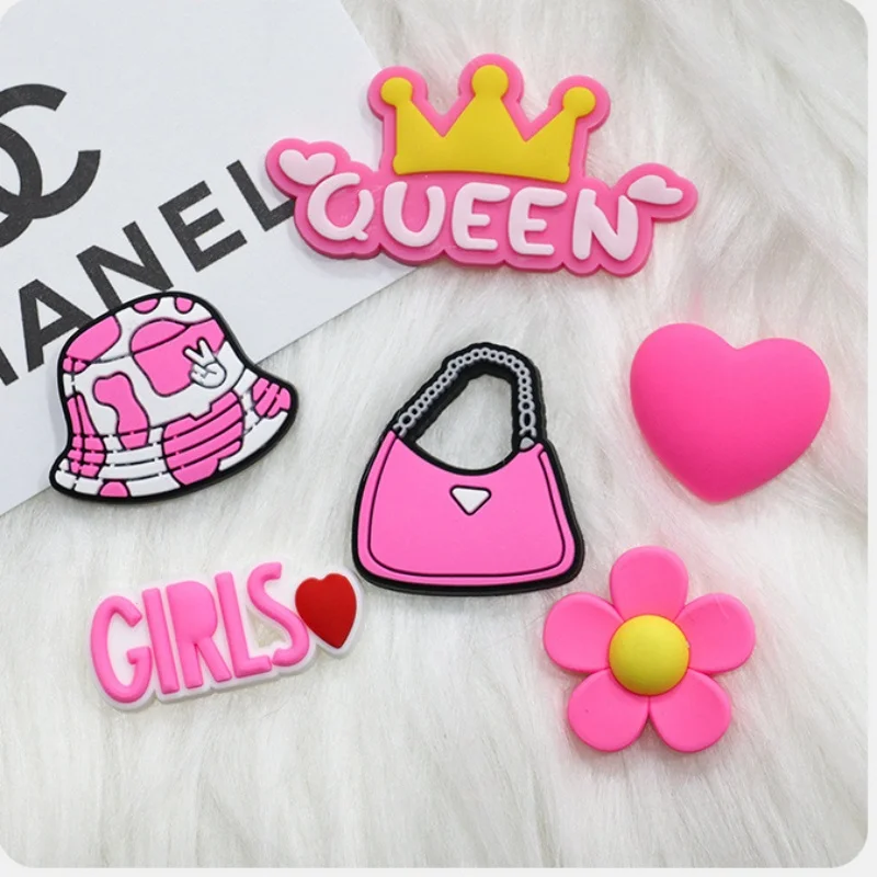 Украшения со стразами для обуви MINISO ПВХ количество 1 - 26 штук цвет и форма в