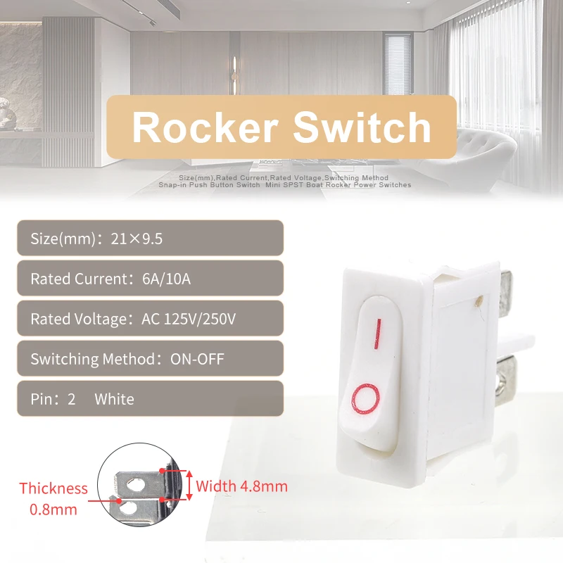 

5/10 шт. 2-контактный 2-позиционный 21X9,5 мм кнопочный переключатель KCD1 лодочный тип защелкивающийся ВКЛ/ВЫКЛ 6A 250 В/10 А 125 В кулисные переключатели оборудование