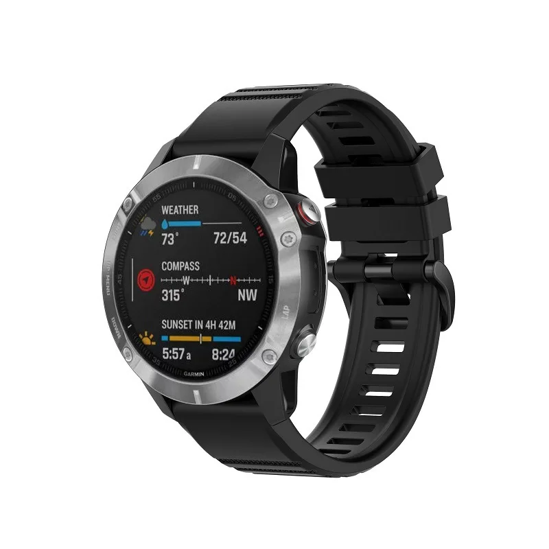 Фото QuickFit 26 мм 20 мм 22 мм ремешок для часов Garmin Fenix 7X 7 7S 6 6S 6X 5X 5 5S 3HR силиконовый ремешок быстросъемный легко подходит ремешок на запястье №3