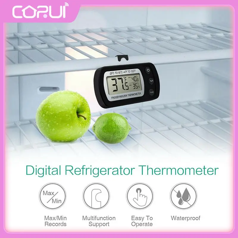 

2/3/5PCS Fridge Freezer Digital Thermometer Household Refrigerator Thermometer Precision Electronic Thermometer -20-50