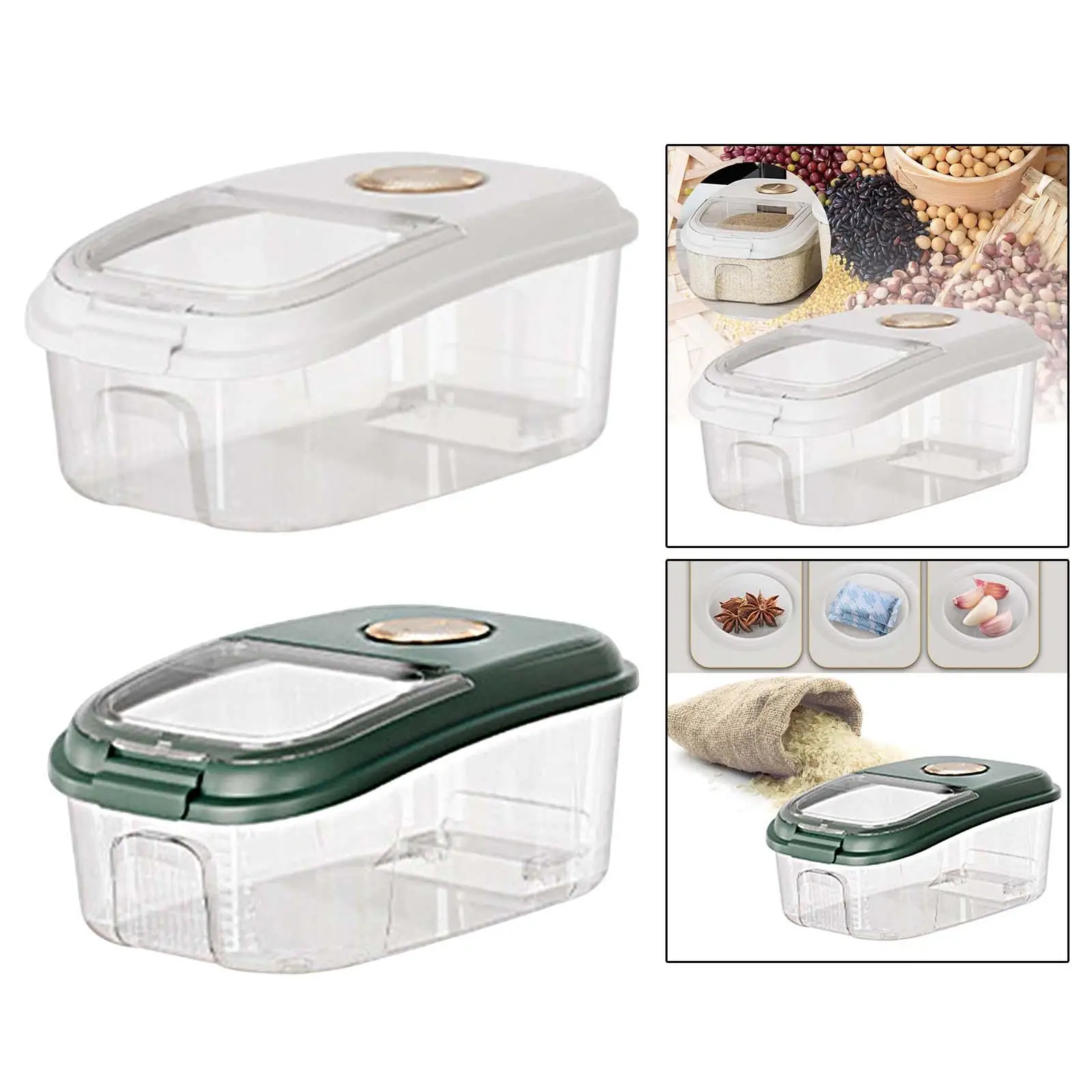 

Кухонный Контейнер для хранения риса, кухонный Органайзер большой емкости для еды