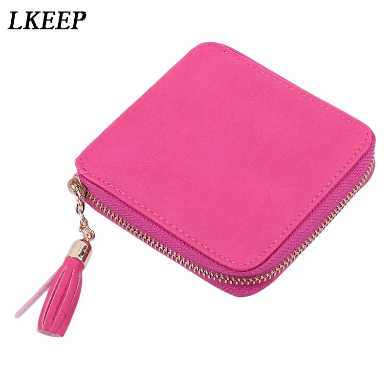 

2022 Кошельки для монет, держатели для карт, Женский кошелек, кожаные кошельки с кисточками, сумка для денег, модный винно-красный клатч