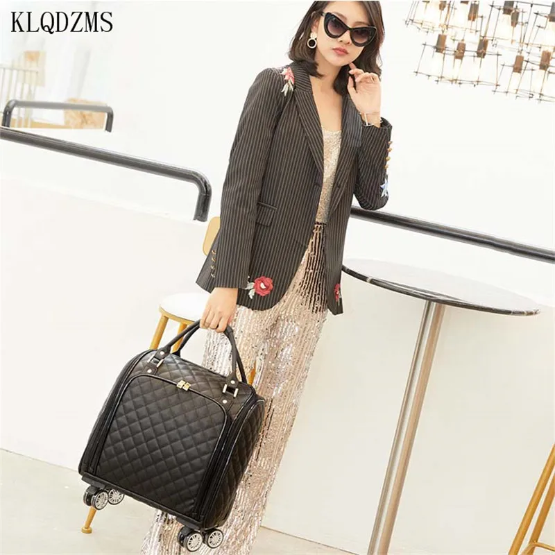 KLQDZMS New Business Luggage Trolley Suitcase Mute Boarding Bag Women's Small Lightweight Universal Wheel Luggage Male