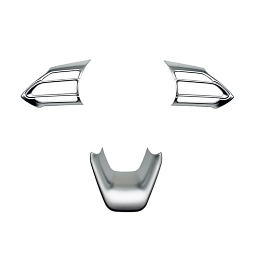

3Pcs Car Silver Steering Wheel Panel Cover Decoration Frame Sticker for Sienta 2022 2023
