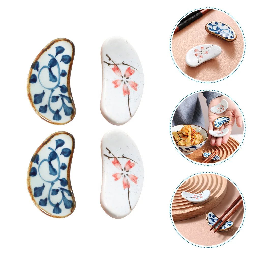 

4Pcs Fork Spoon Rest Spoon Rest Japanese Chopstick Rest Kitchen Organization Spoon Fork Holder Spoon Holder