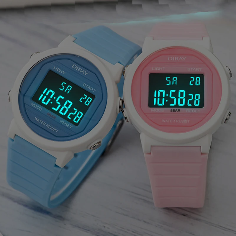 Upgraded Version Kids Sport Watches 5BAR Waterproof Electronic Wristwatch Stop Watch Clock Children Digital Watch For Boys