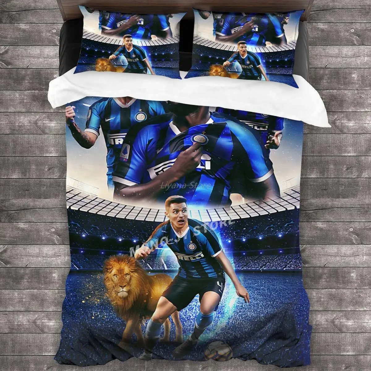 

Inter Milan Fc Bedding Set Duvet Cover Pillowcases Comforter Bedding Sets Bedclothes