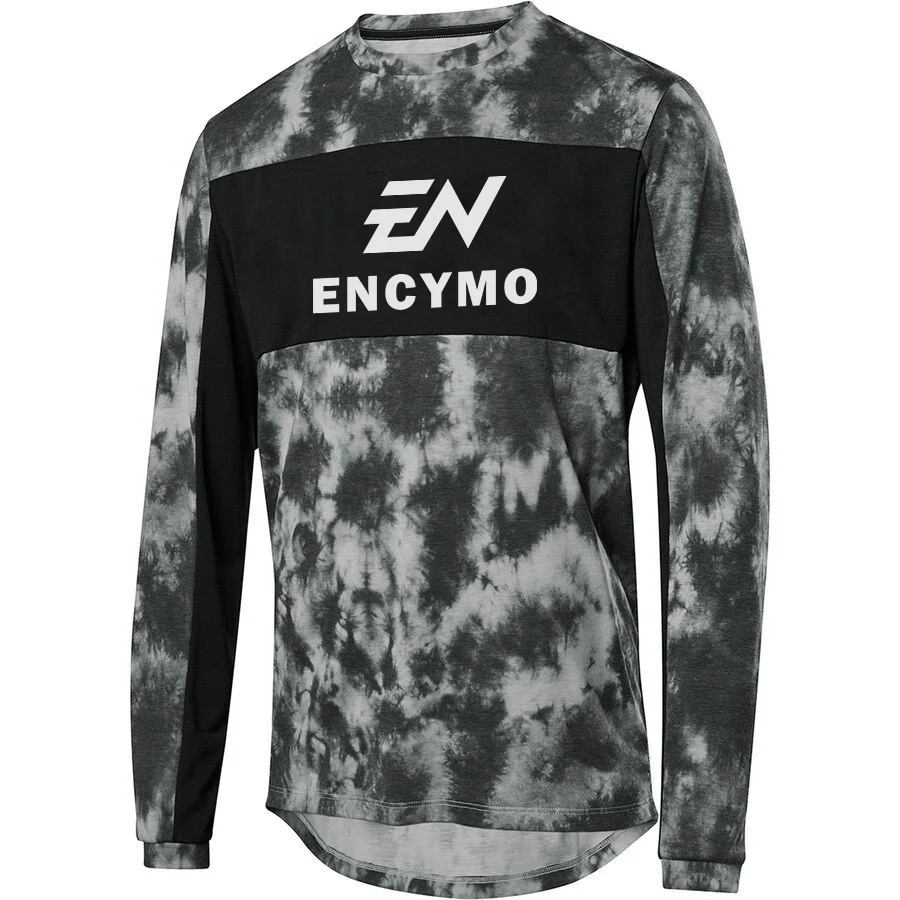 

ENCYMO Racing Men's Long Sleeve Elevated Mountain Biking Jersey Mtb Jersey cycling jersey