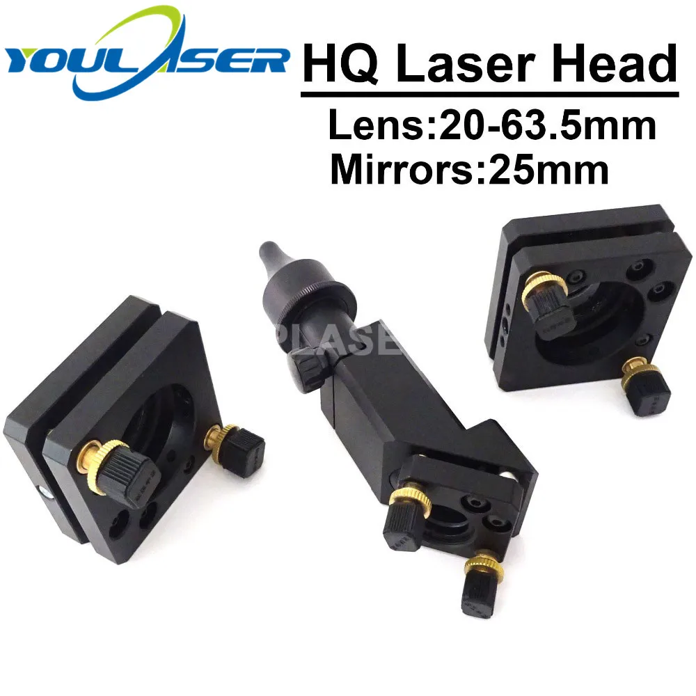 

High Quality CO2 Laser Head 20-63.5mm Lens 25mm Mirrors for Co2 Laser Engraving and Cutting Machine
