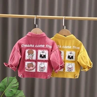 girls babys kids coat jacket outwear tops 2022 vintage spring autumn cotton christmas gift outfits school childrens clothing