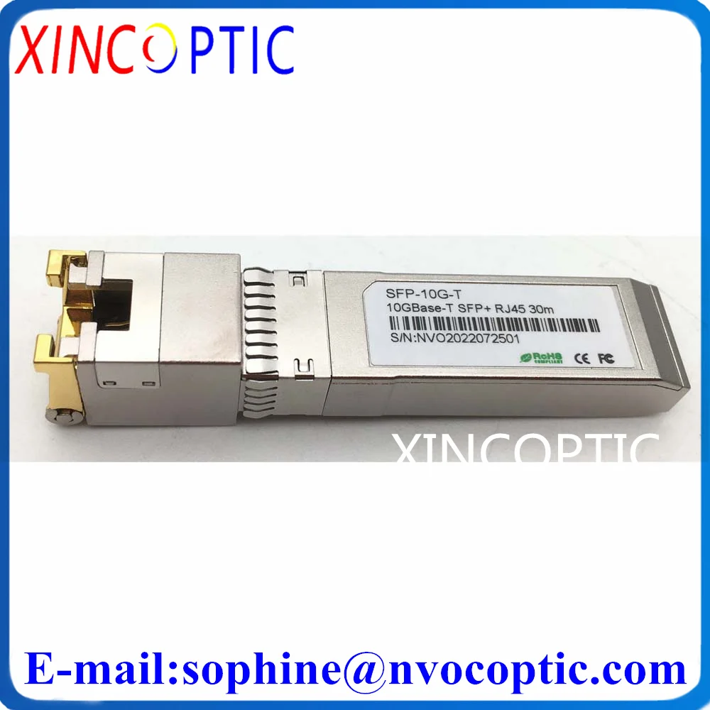 

SFP-10G-T 10Gigabit Ethernet RJ45 Электрический порт 10G SFP + до 10 gbase-t 30M модуль трансивер совместимый с Cisco