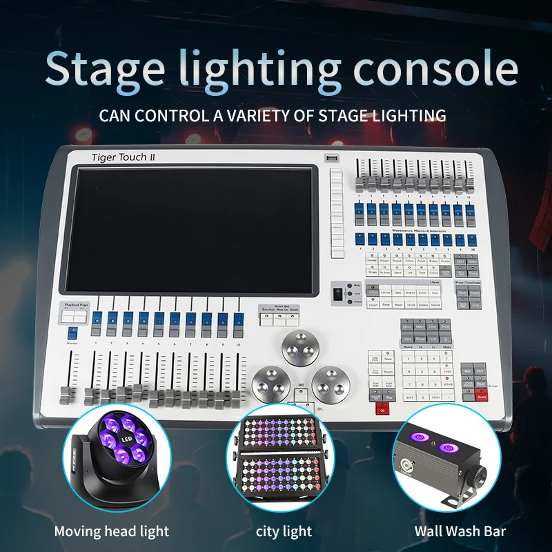 Фото Профессиональная мобильная консоль Titan Mobile Tiger Touch Wing Control для управления сценическим освещением DMX 512 Tiger Touch №2