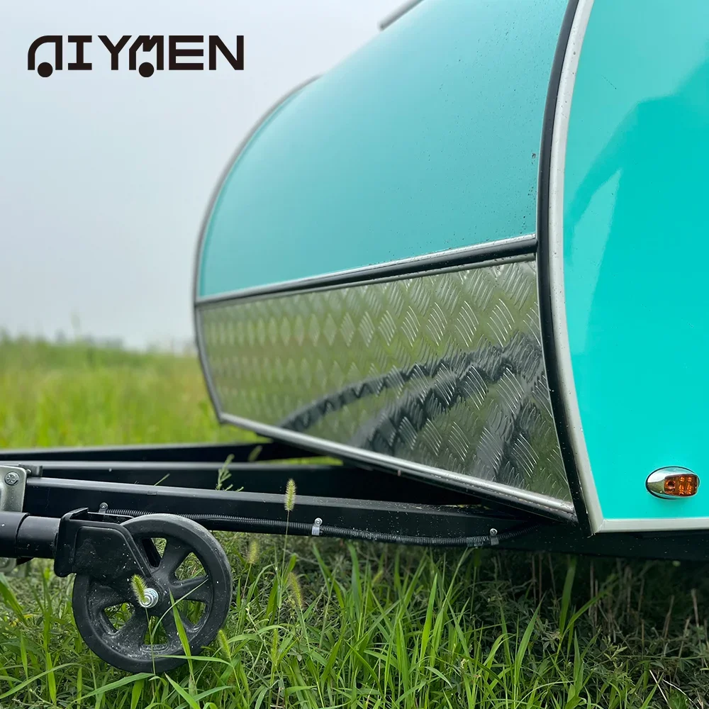 Мини-кемпер AIYMEN 2024 караван из стекловолокна алюминий для кемпинга европейский