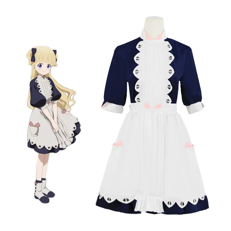 

Shadows House Emilico Cosplay Princess Maid Half Sleeve Elegant Costume Carnival Party Role Play Full Set Dress Anime