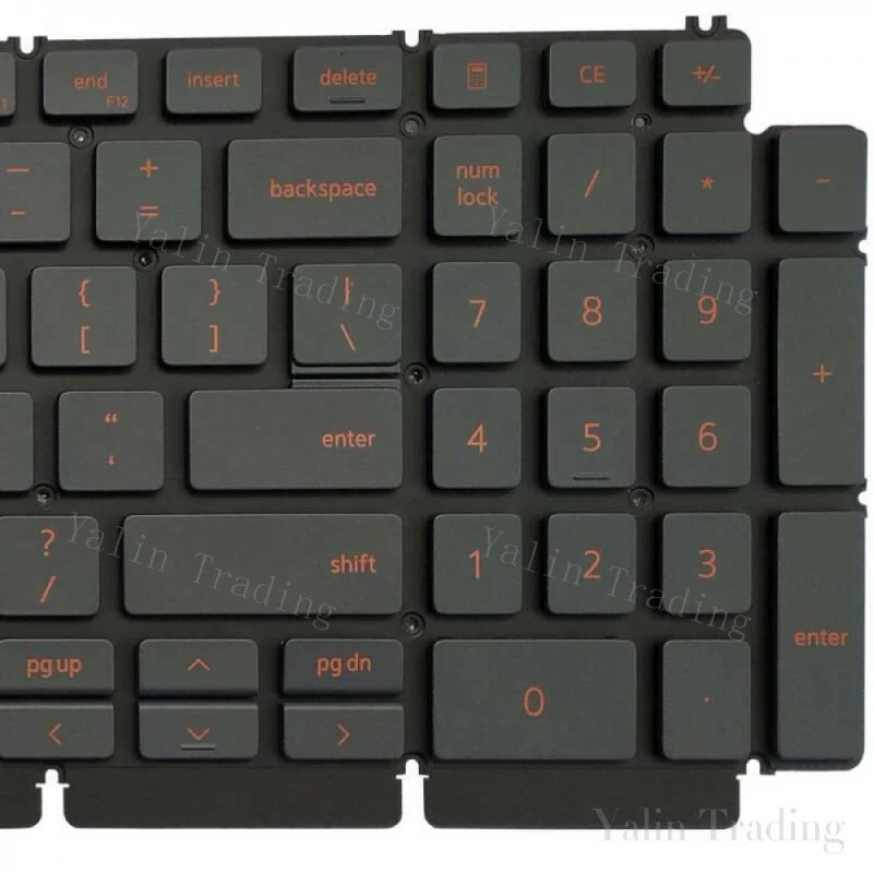 Фото Новая оригинальная клавиатура для ноутбука с подсветкой (US) для DELL G15 5510 5511 5515 5520, строго протестирована, сертифицирована, совместима, 0H4XRJ №4