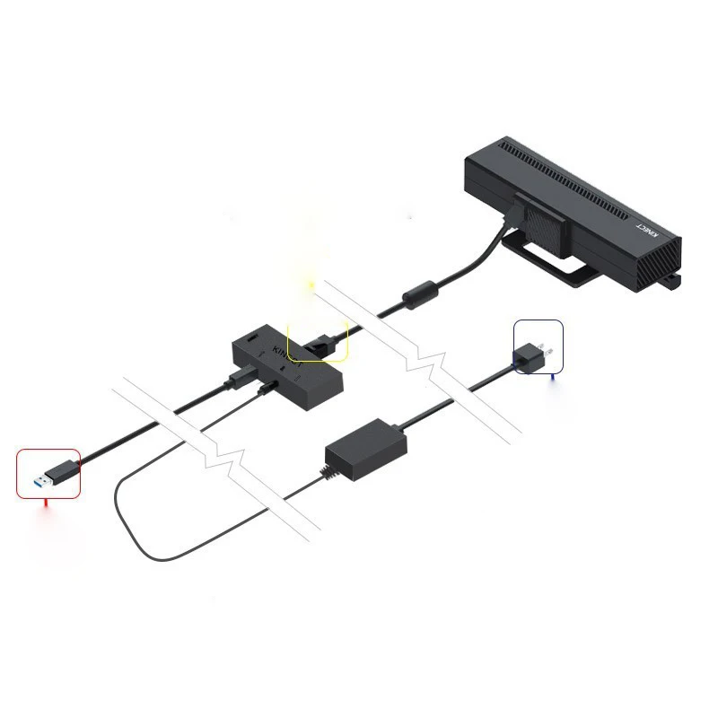 Для XBOX one соматосенсорная камера Xbox Kinect2.0 адаптер X может быть разработан