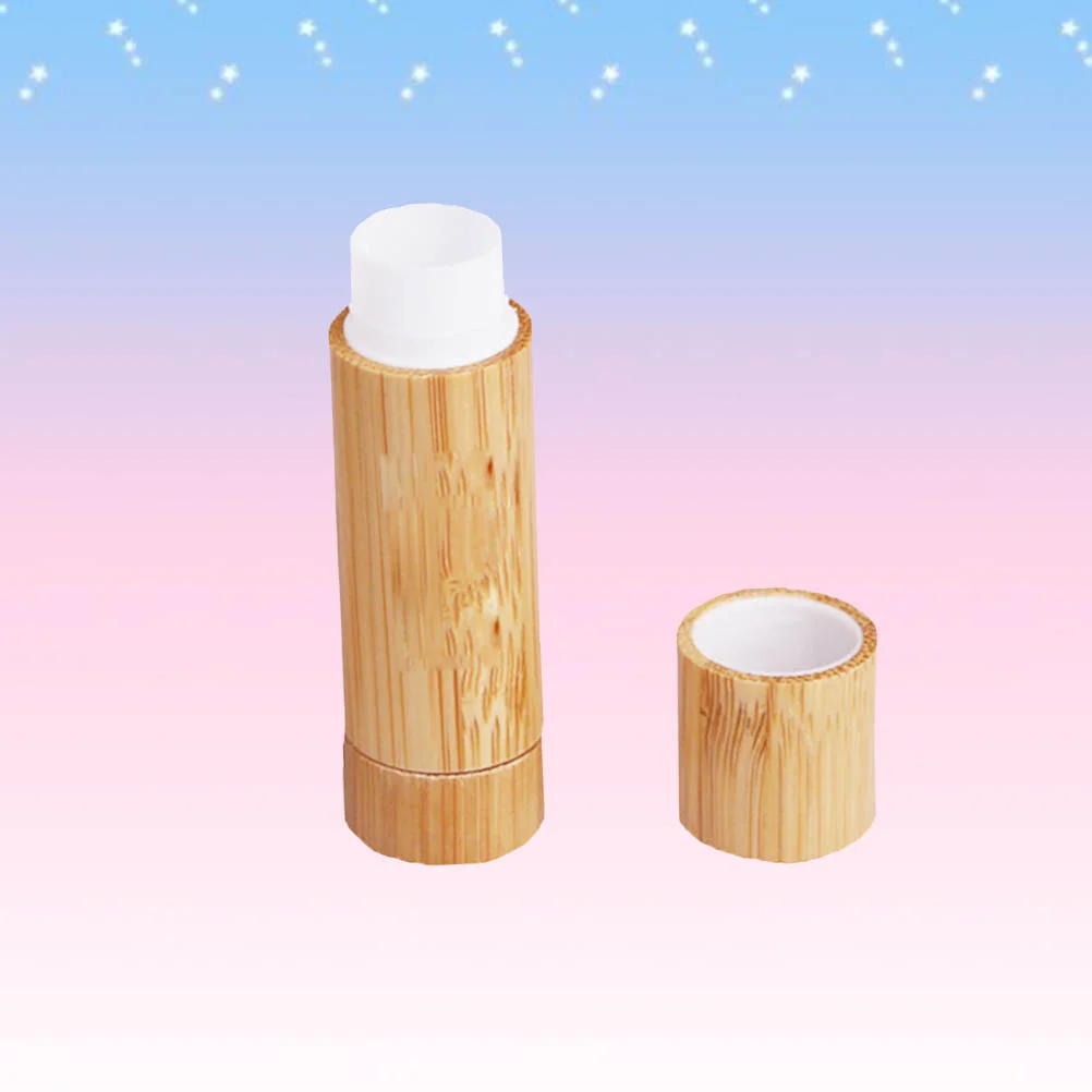 

Wooden Bamboo New Lip Balm Tubes with Caps Tubes for Lipstick