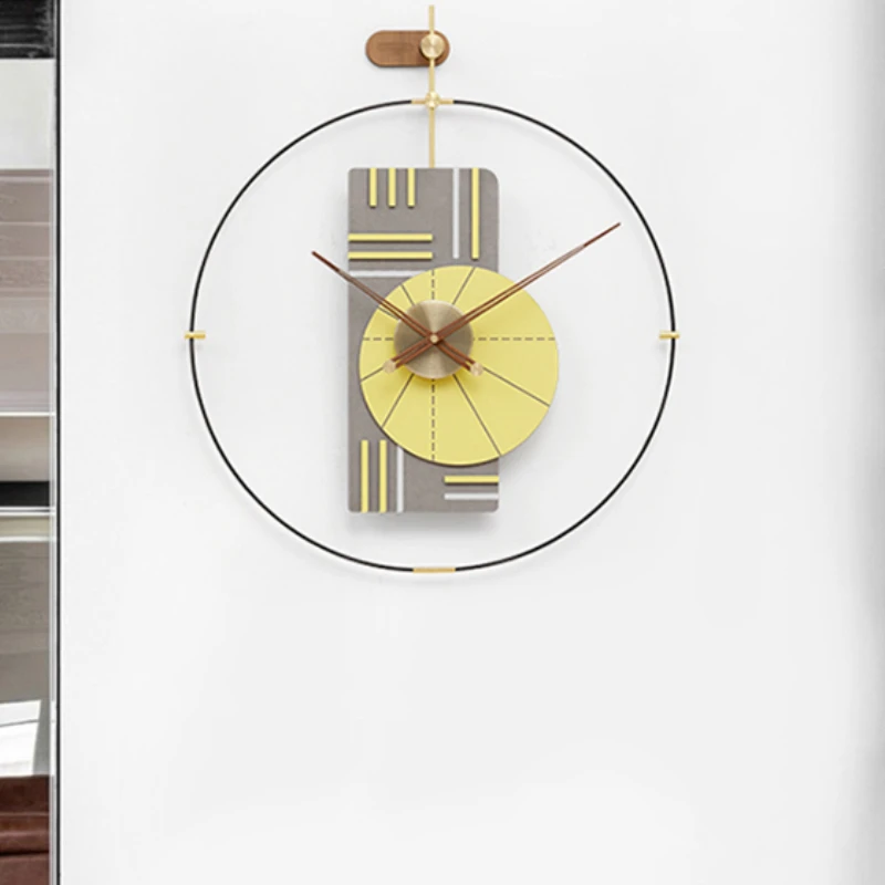 

Creative Large Wall Clock Luxury Nordic Silent Round Wall Clocks Modern Design Living Room Relogio De Parede Kitchen Clock