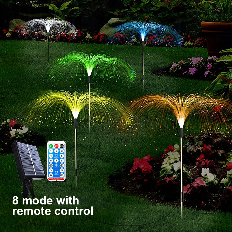 

Solar Jellyfish Light 7 Colors Changing Waterproof Decor Beautiful Flower Lights Landscape Walkway Solar Garden Lights Outdoor