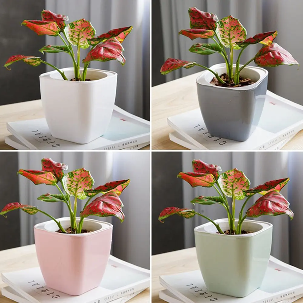 

Удобный домашний офисный декор, самовпитывающийся горшок для растений, контейнер для растений, цветочный горшок, самовпитывающийся