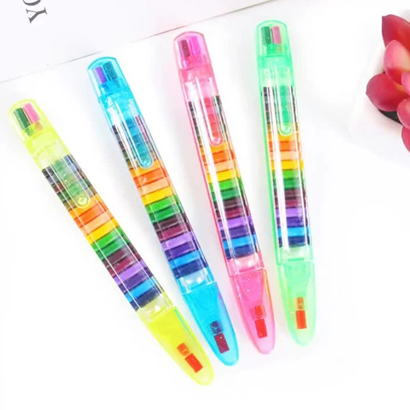 

20colors Crayon Student Drawing Color Pencil Multicolor Art Kawaii for Kids Gift