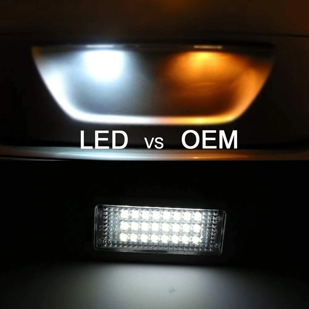 Фото OEM-Fit 18-SMD Белый Полностью светодиодный комплект освещения номерного знака, подходит для BMW E46 LCI/Facelift 325ci 330ci M3 2004-2005 2006 г.в. №4