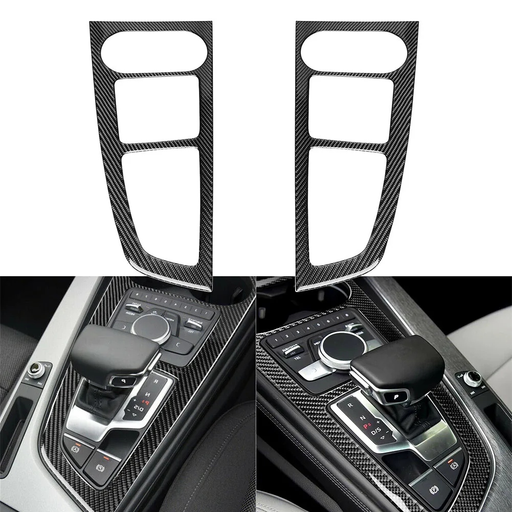 

Аксессуары для автомобиля из углеродного волокна, наклейка на панель центральной консоли, отделка для Audi A4 B9 2017 2018 2019 2020 LHD/RHD, молдинги для ин...