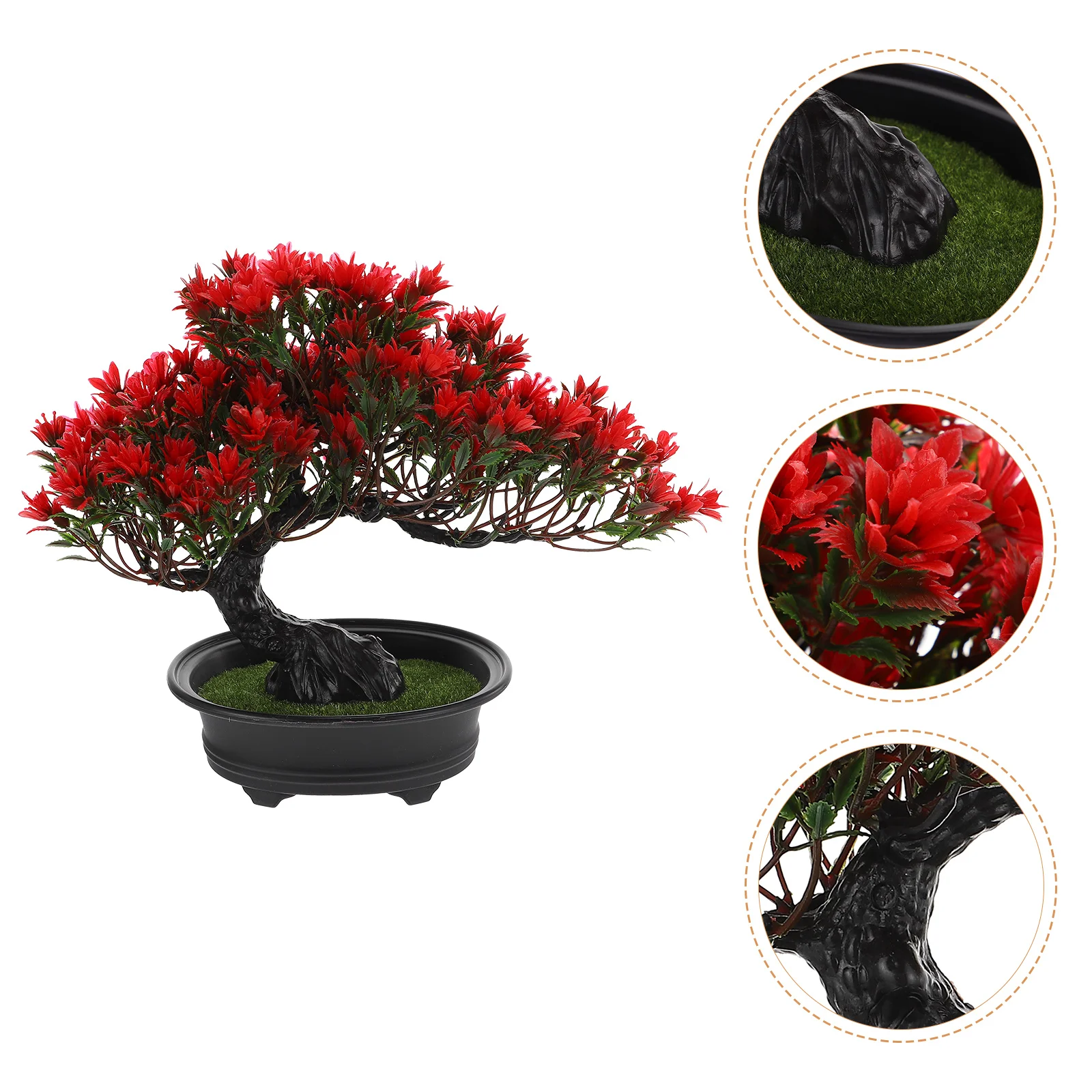 

Simulation Welcome Pine Bonsai Tree Emulated Decoration Faux Ornament Material Household Imitation