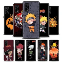 cute cartoon anime naruto silicone phone case for oppo realme 5 5i 5s 6i 6 7 7i 8 8i 9 9i 5g pro xt black soft tpu cover cases