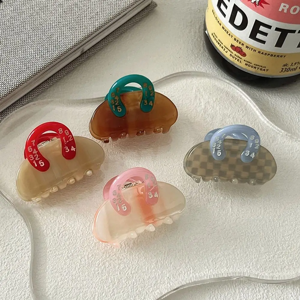

Hair Clip Grab Clip Geometric Shape Small Hair Claw Female Hair Accessories Acetic Acid Hair Clip Korean Style Headwear