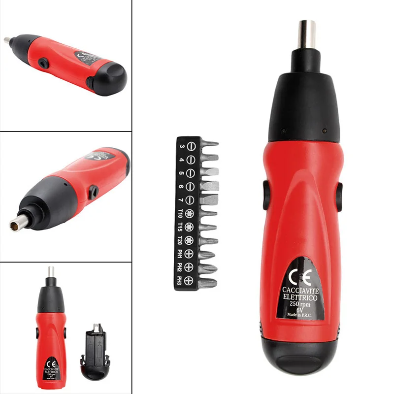 

Electric Screwdriver Battery Operated Cordless Screw Driver Drill Tool Set Fp8