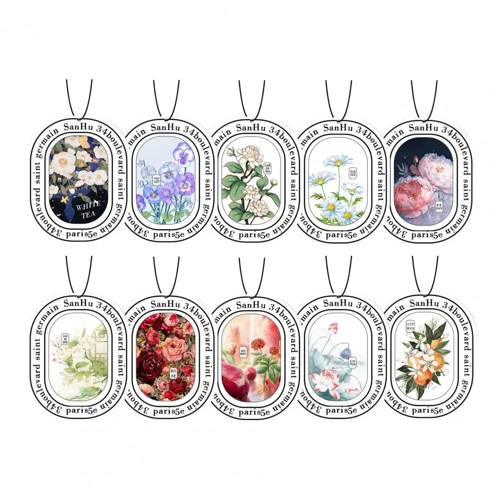 Автомобильный ароматизатор экологически чистый цветочный принт автомобильный