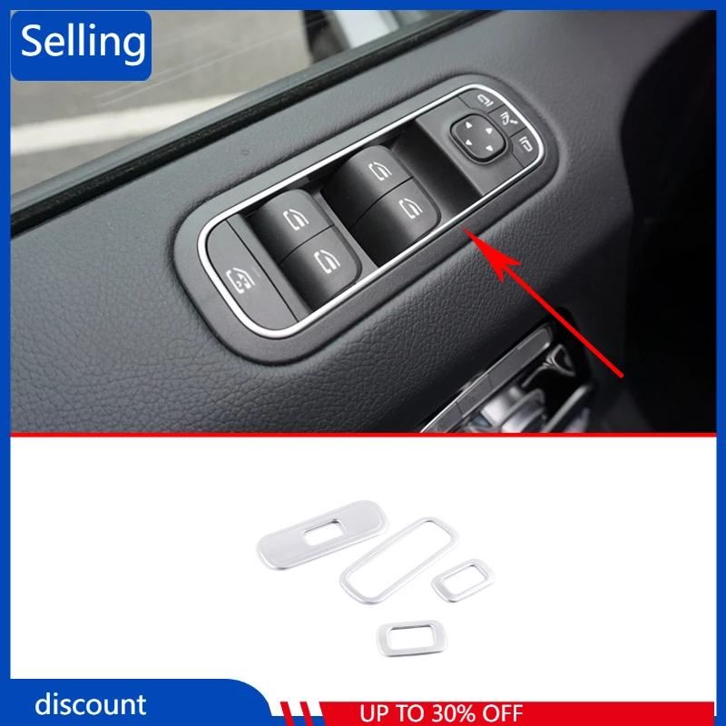 For Mercedes Benz G wagon G Class W463 G350 G400 G500 G55 G63 G65 G800 Car Interior ABS Window Lift Button Frame Cover Trim tr