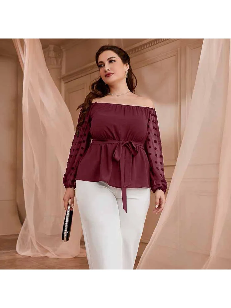 Middle East sexy large size retro solid color one-shoulder temperament commuter art jacket splicing plus size