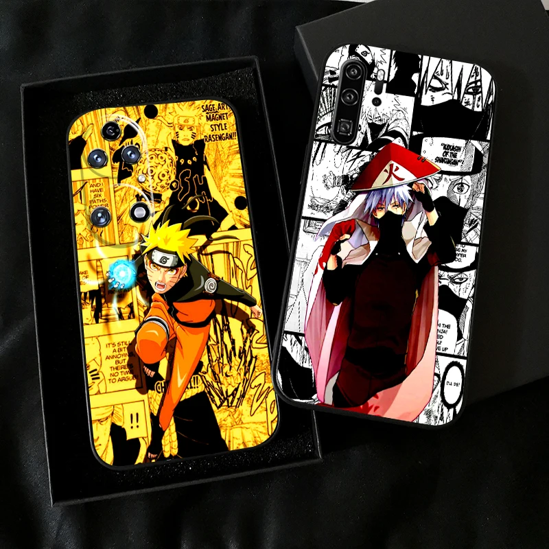 

Anime Naruto Akatsuki Comics Phone Case For Huawei P50 P40 P30 P20 Pro Lite 5G For Huawei P Smart Z 2021 Silicone Cover Soft