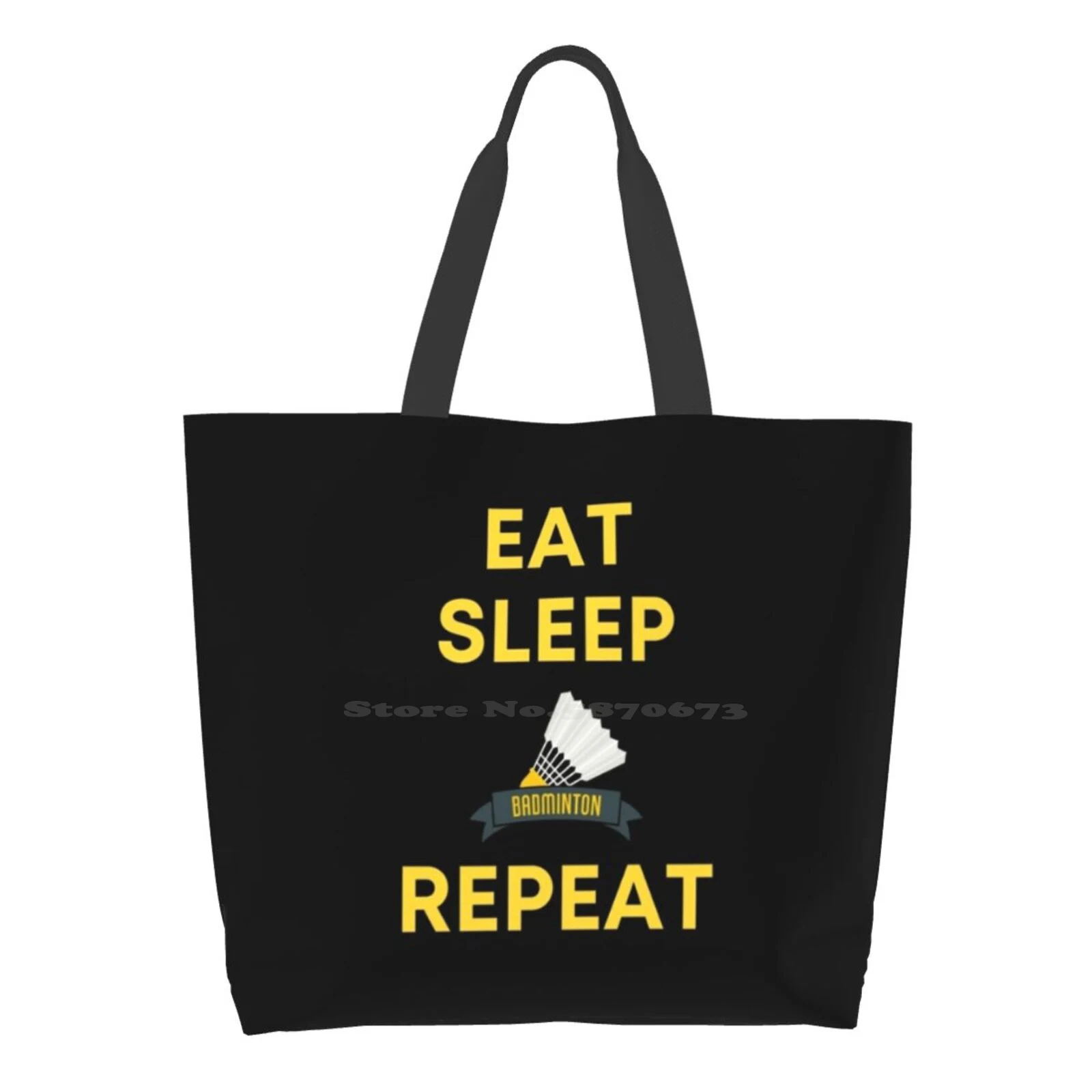 

Футболка для бадминтона с принтом «Eat Sleep»