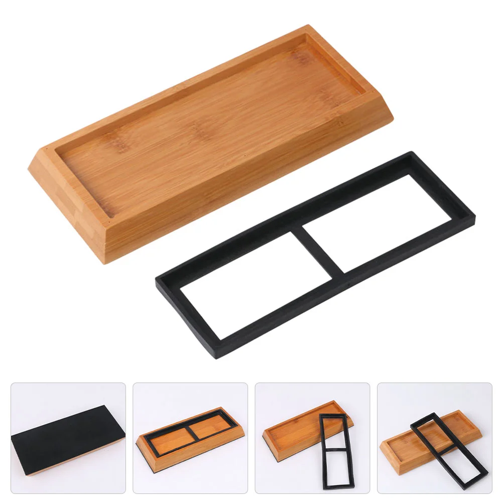 

1 Set Sharpening Stone Holder Wooden Whetstone Base Sharpening Stone Accessory